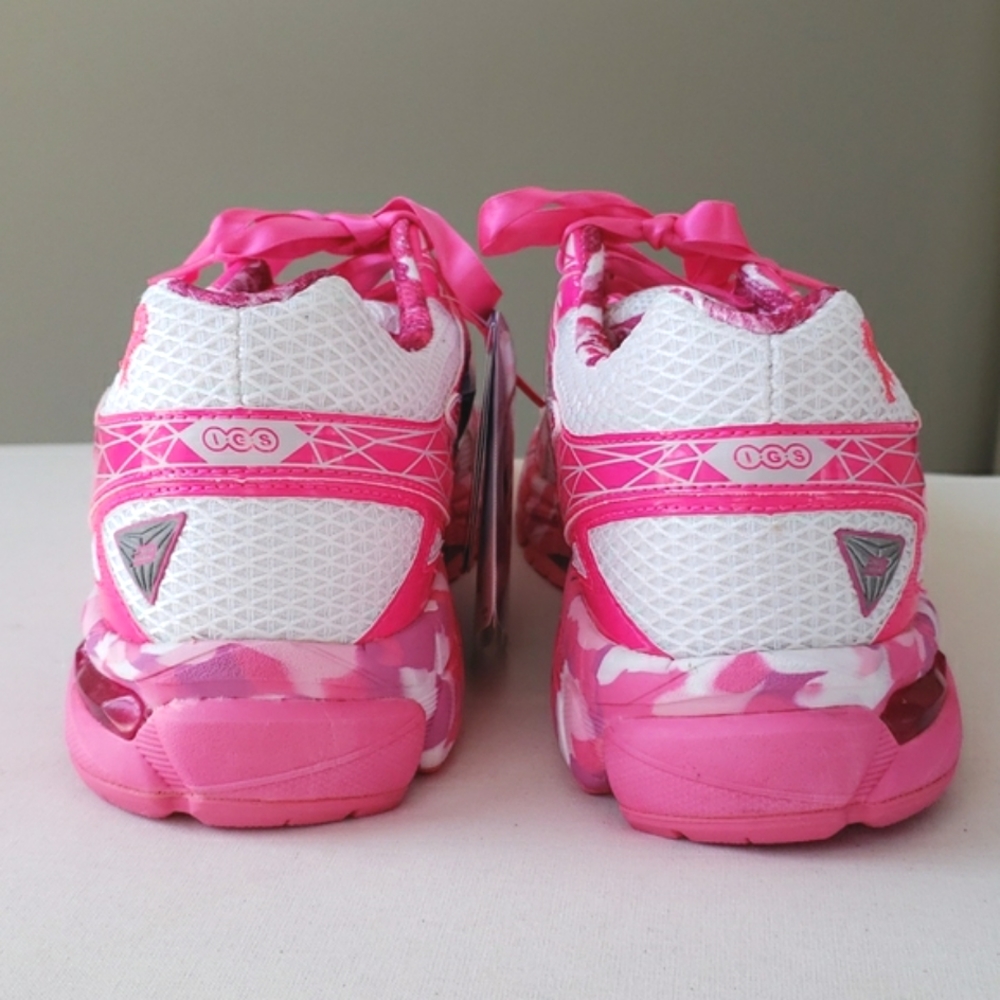 Asics women's 9.5 Breast Cancer Awareness Pink Ribbon GT 1000 3 PR - Picture 6 of 16